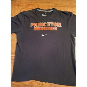 Princeton Tigers Nike Shirt Mens L Black Athletic Cut Tee Regular Fit